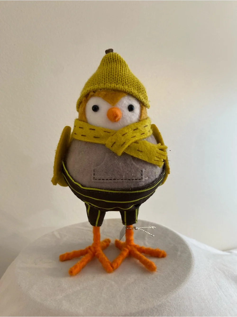 Target Featherly Friends 2020 “Filbert” Yellow Bird Figurine with Orange Feet